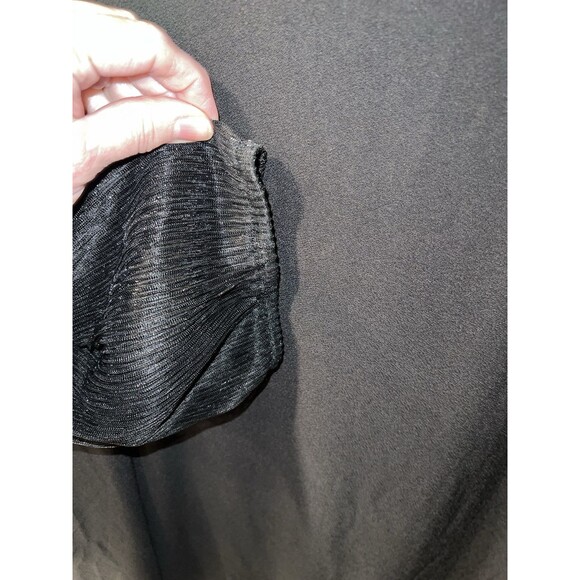 89th Madison Blouse Womens Plus 3X Top Black Sheer Sleeves Shirt Pullover New - Picture 5 of 8